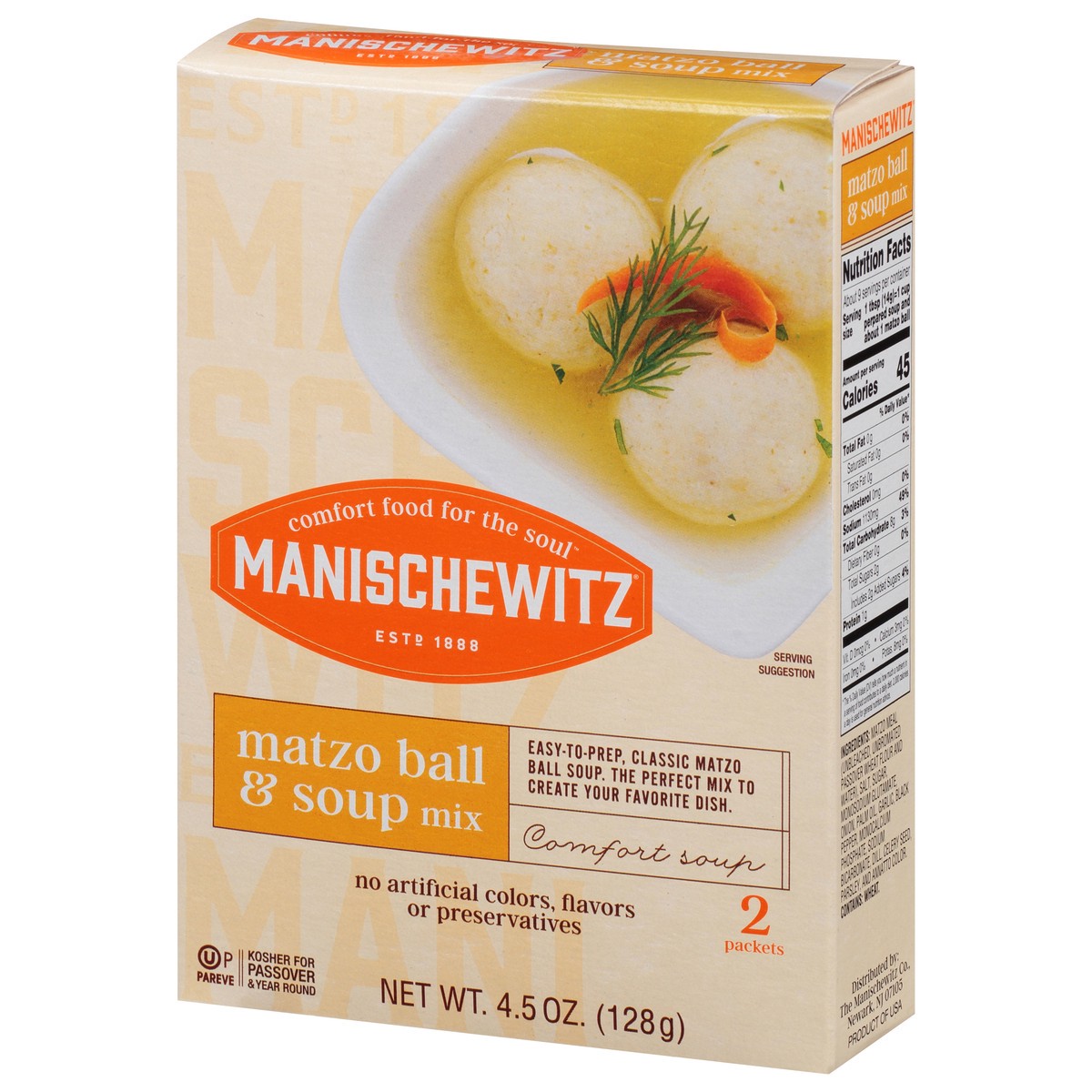 slide 9 of 9, Manischewitz Matzo Ball & Soup Mix 4.5 oz, 4.5 oz