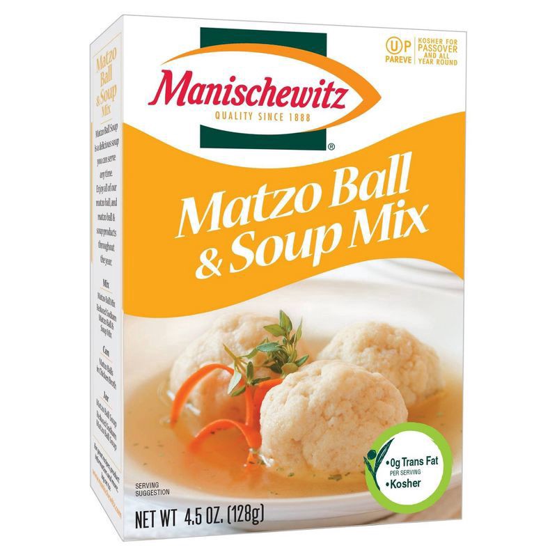 slide 1 of 9, Manischewitz Matzo Ball & Soup Mix 4.5 oz, 4.5 oz