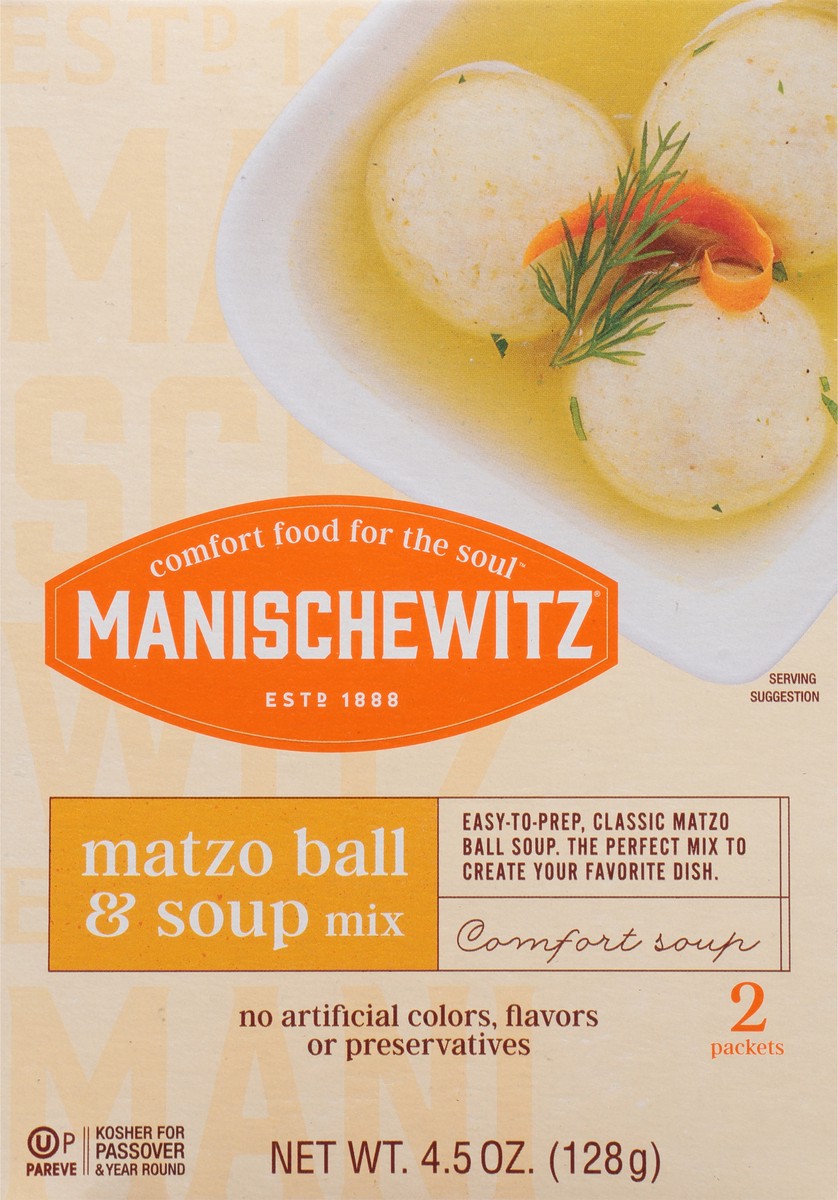 slide 2 of 9, Manischewitz Matzo Ball & Soup Mix 4.5 oz, 4.5 oz