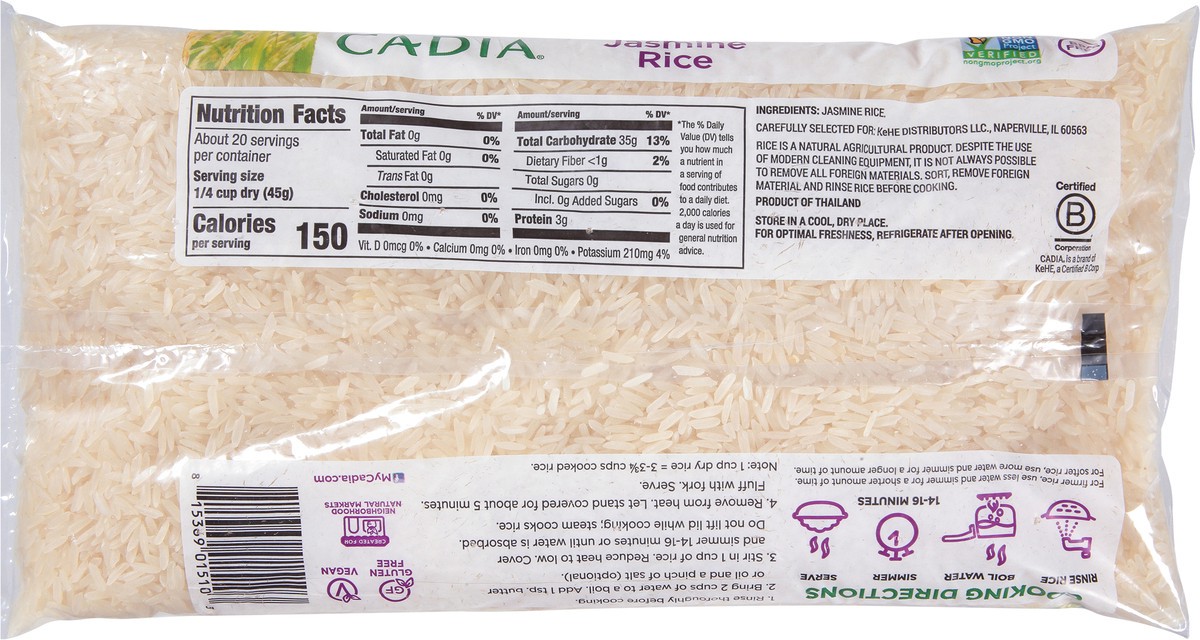 slide 9 of 9, Cadia Jasmine Rice 32 oz, 32 oz