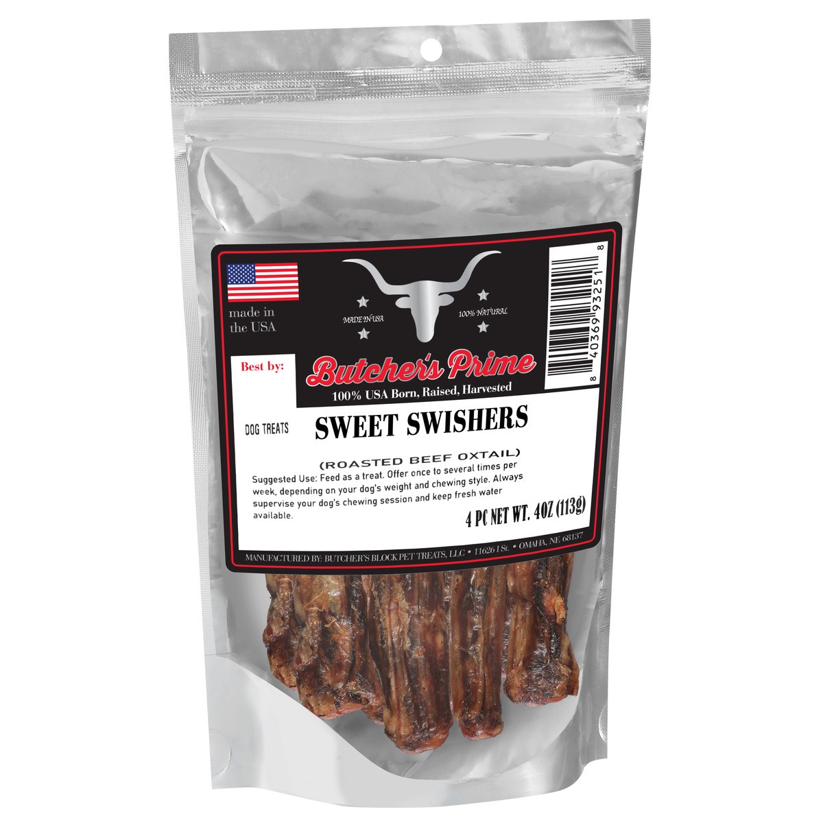 slide 4 of 4, Butcher's Block Sweet Swisher Dog Treats 4 Count, 4 ct