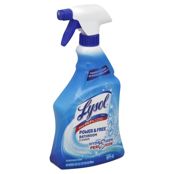 slide 1 of 2, Lysol Power And Free Fresh Scent Bathroom Cleaner, 22 oz