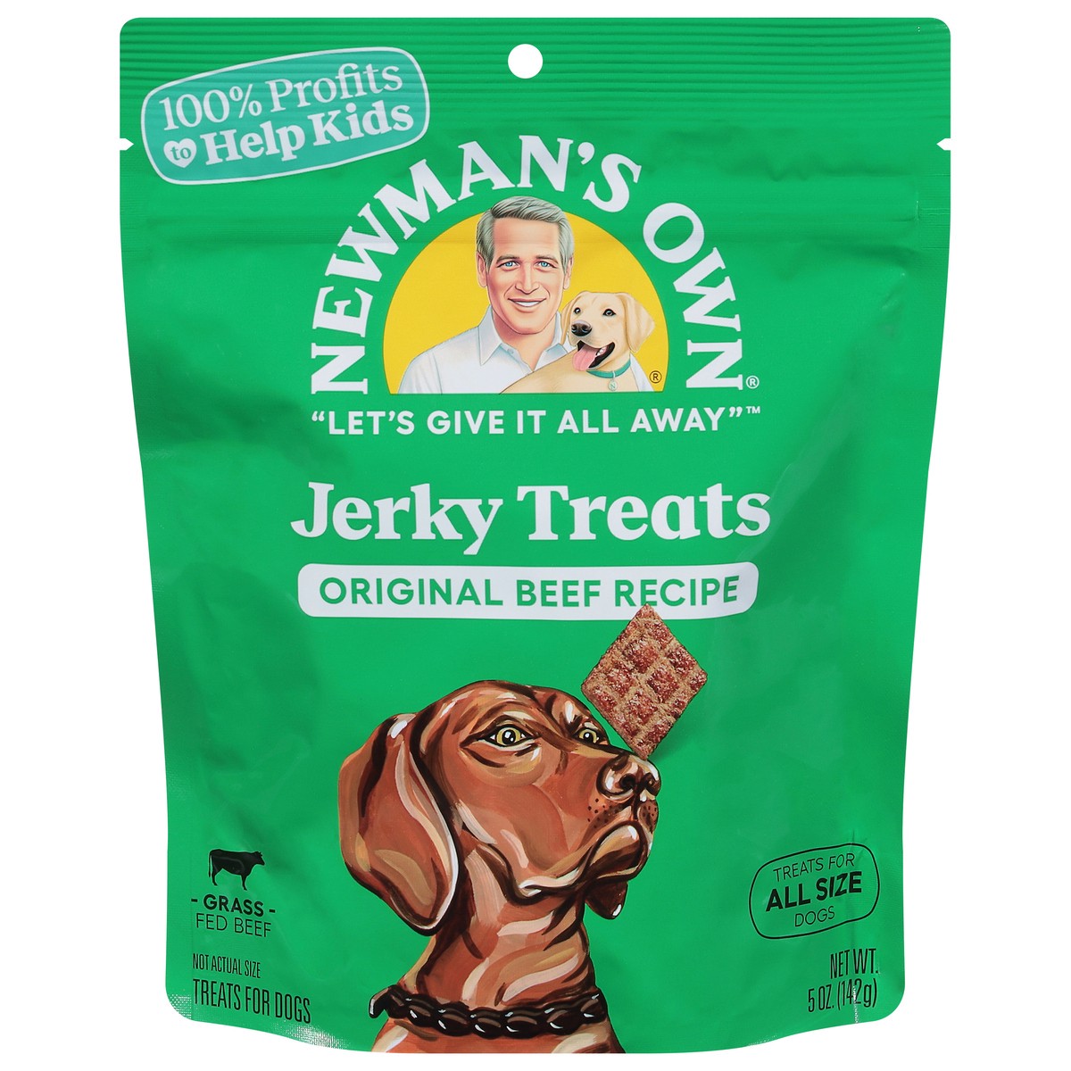 slide 1 of 14, Newman's Own Jerky Treats Original Beef Recipe Dog Treats - 5 oz, 5 oz