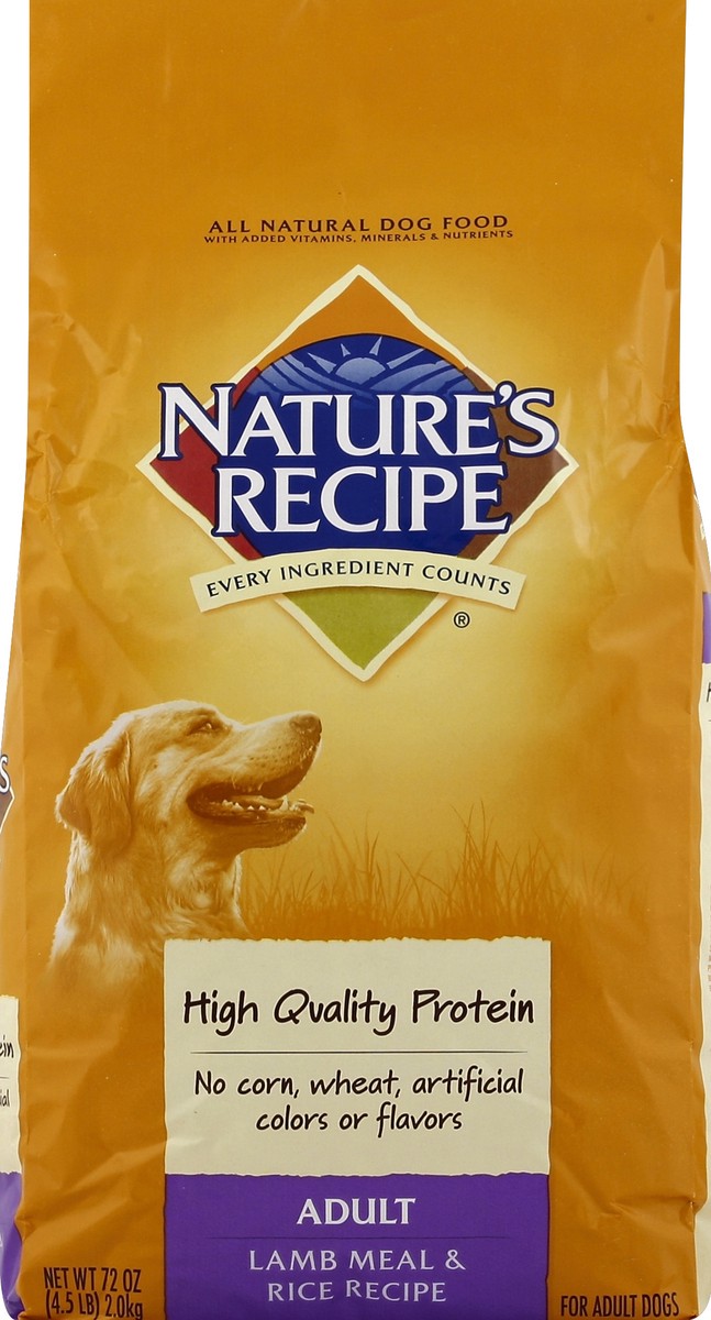 slide 5 of 6, Nature's Recipe Adult Lamb Meal & Rice Recipe Dry Dog Food, 4.5-Pound, 4.5 lb