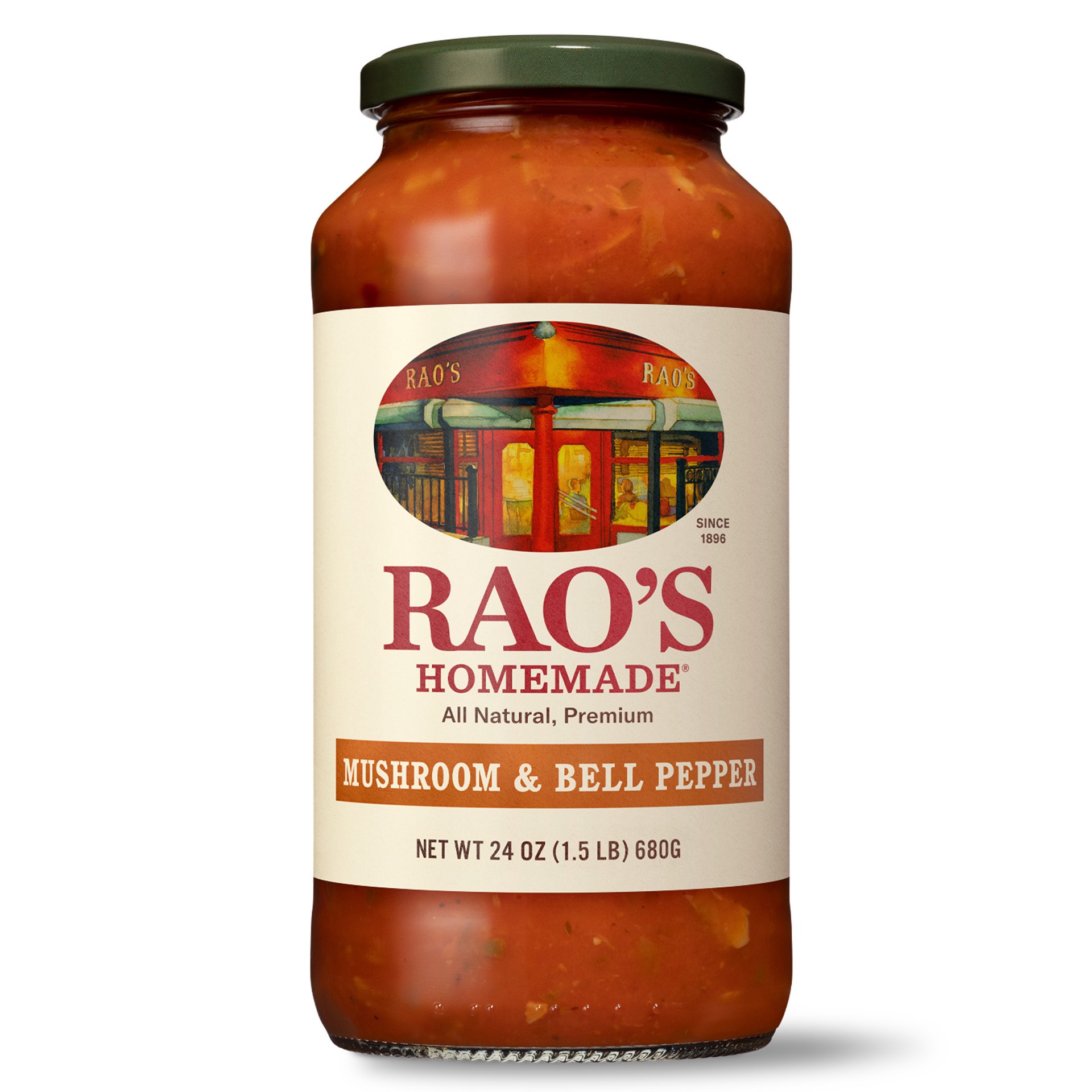 slide 1 of 2, Rao's Homemade Homemade Mushroom & Bell Pepper Sauce 24 oz, 24 oz