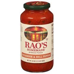 Rao's Homemade Homemade Mushroom & Bell Pepper Sauce 24 oz