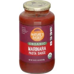 Nature's Basket Marinara Pasta Sauce, Oraganic - 24 oz