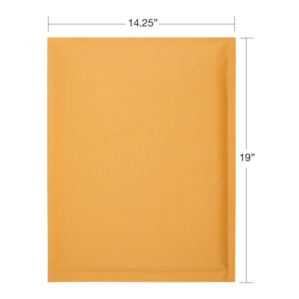 slide 4 of 5, Office Depot Brand Self-Sealing Bubble Mailers, Size 7, 14 1/4"" X 19"", Pack Of 12, 12 ct