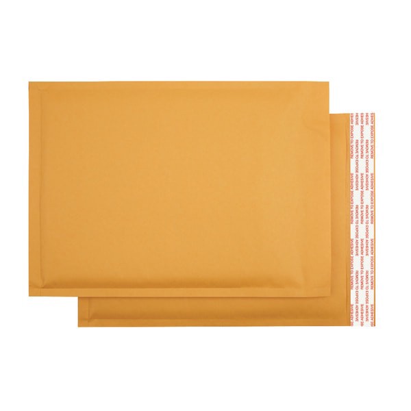 slide 2 of 5, Office Depot Brand Self-Sealing Bubble Mailers, Size 7, 14 1/4"" X 19"", Pack Of 12, 12 ct