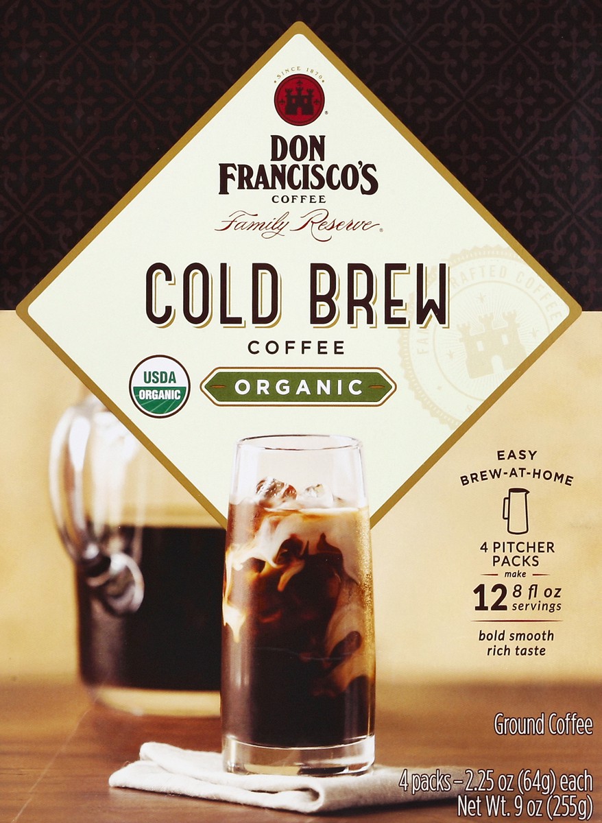 slide 5 of 6, Don Francisco's Family Reserve Cold Brew Organic Coffee 9 oz, 9 oz