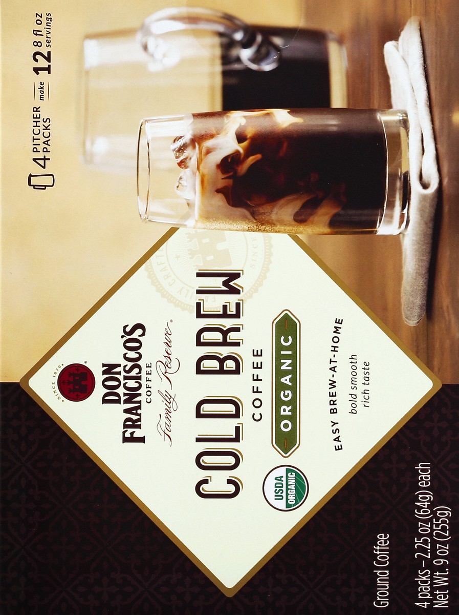 slide 6 of 6, Don Francisco's Family Reserve Cold Brew Organic Coffee 9 oz, 9 oz