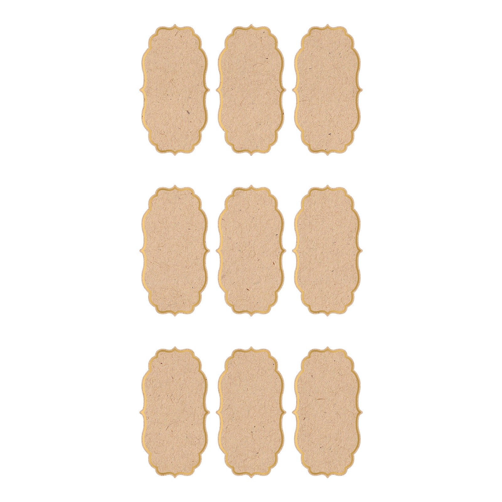 slide 3 of 4, Scalloped Kraft Tags By Recollections, 4 in x 9.75 in