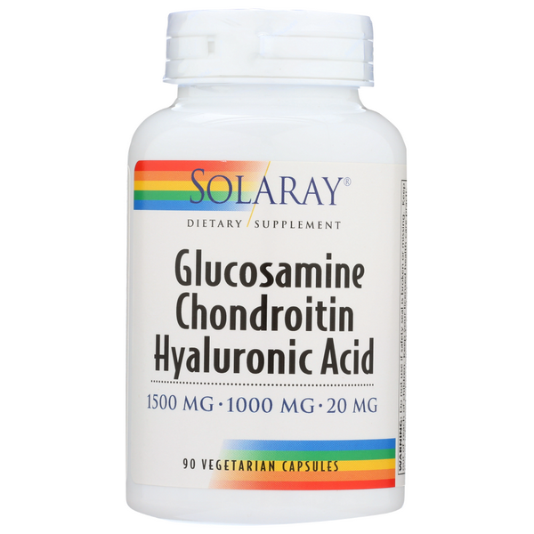 slide 1 of 1, Solaray Glucosamine Chondroitin And Hyaluronic Acid, 1 ct