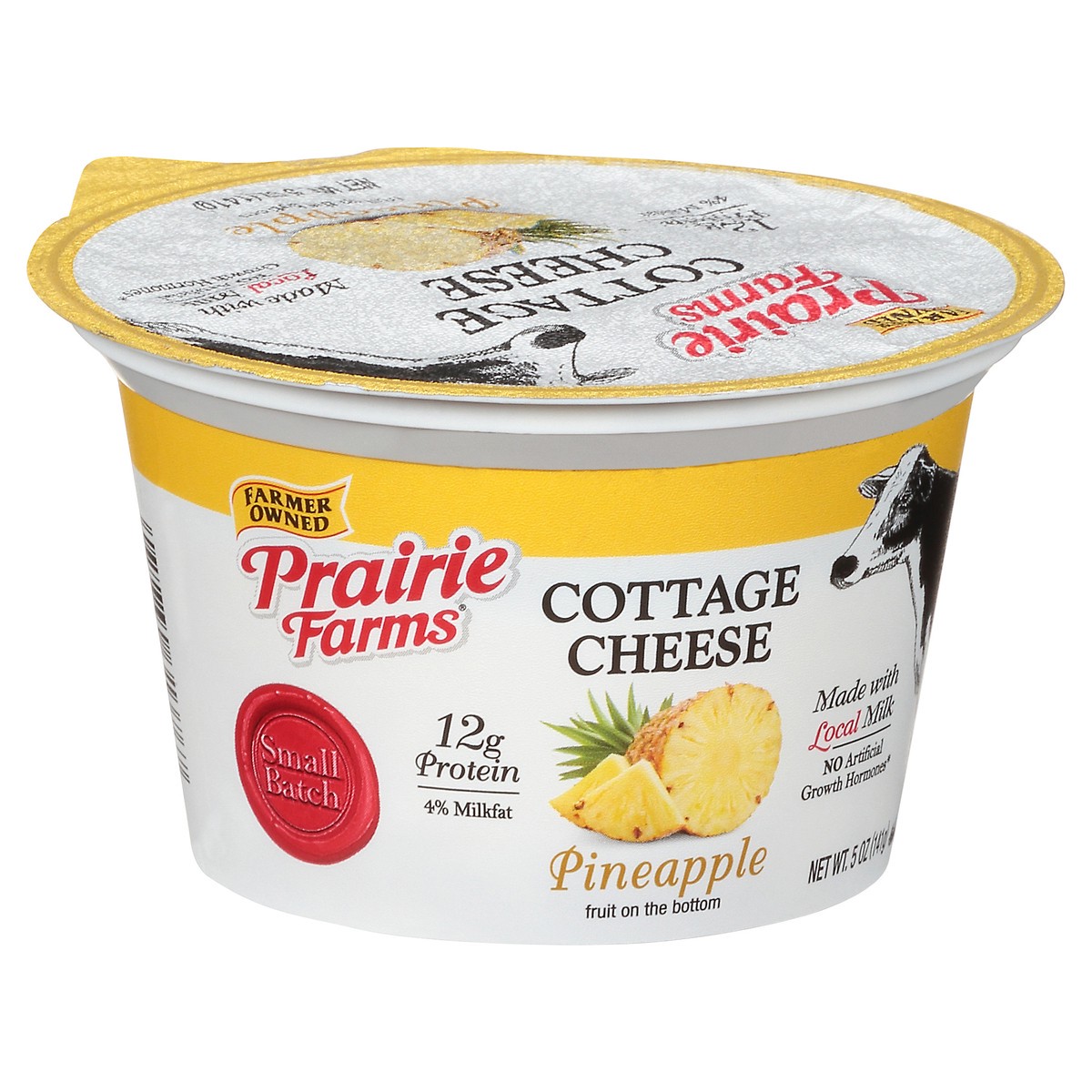 slide 4 of 12, Prairie Farms 4% Milkfat Pineapple Cottage Cheese 5 oz, 5 oz