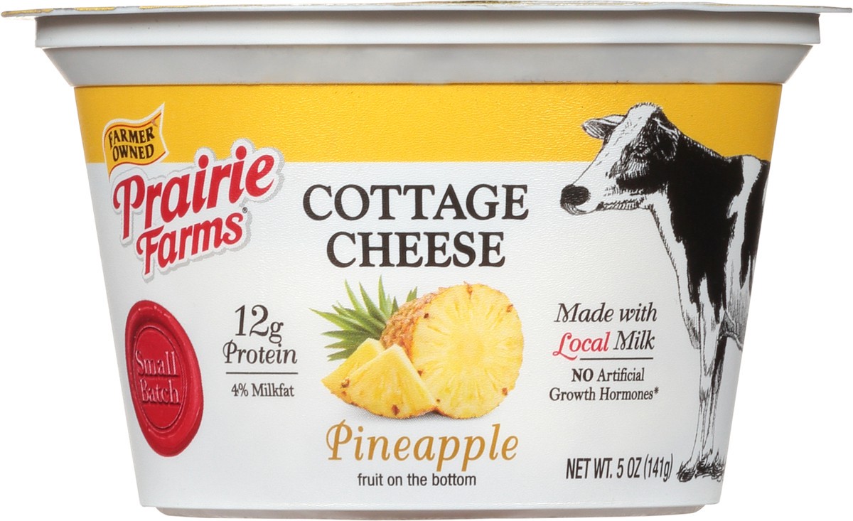 slide 3 of 12, Prairie Farms 4% Milkfat Pineapple Cottage Cheese 5 oz, 5 oz