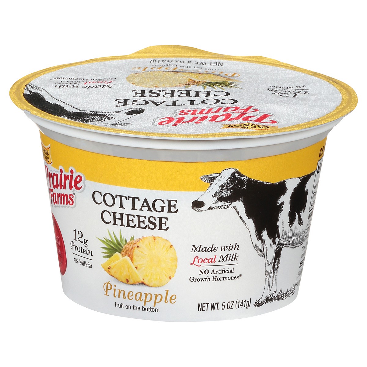 slide 9 of 12, Prairie Farms 4% Milkfat Pineapple Cottage Cheese 5 oz, 5 oz