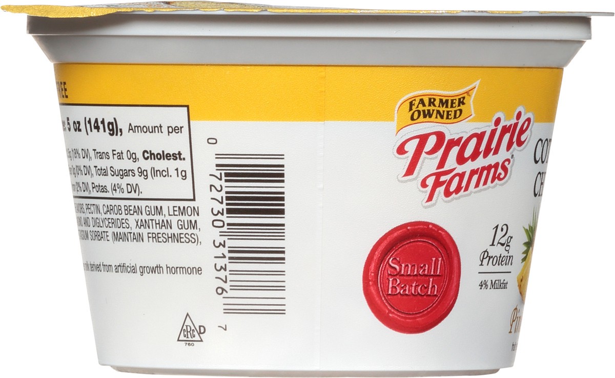 slide 10 of 12, Prairie Farms 4% Milkfat Pineapple Cottage Cheese 5 oz, 5 oz