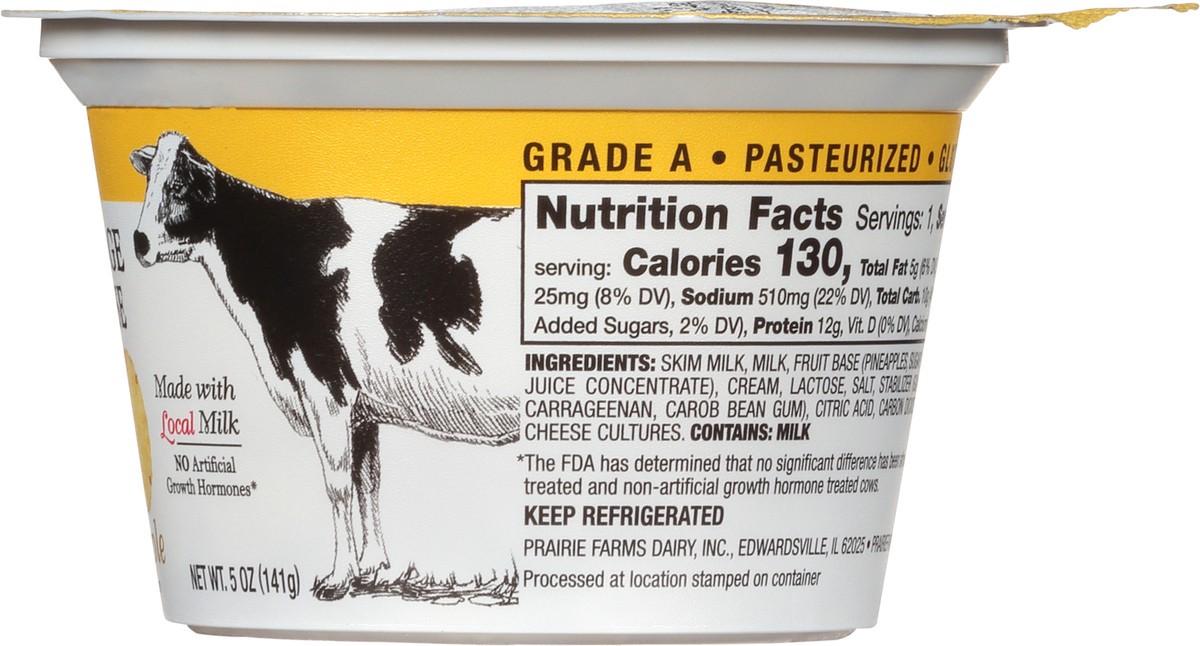 slide 8 of 12, Prairie Farms 4% Milkfat Pineapple Cottage Cheese 5 oz, 5 oz