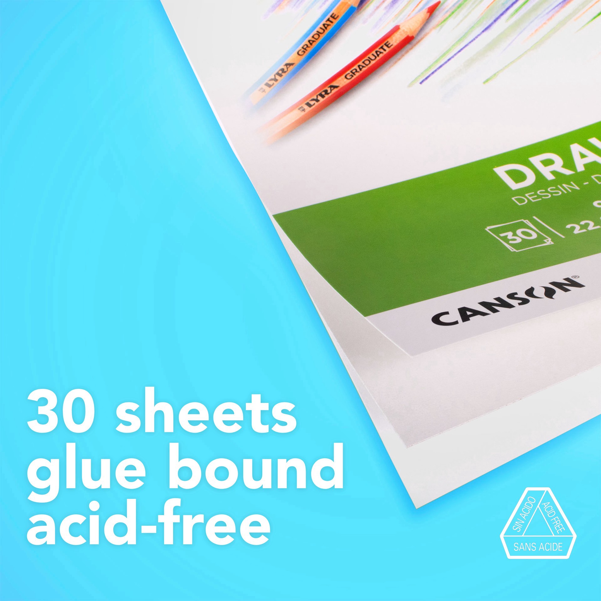 slide 2 of 7, Canson Graduate Drawing Pad, 5.5 in x 8.5 in