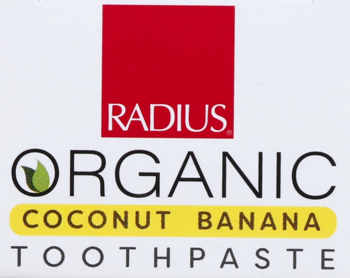 slide 11 of 12, Radius Organic for Kids Coconut Banana Toothpaste 3 oz, 3 oz