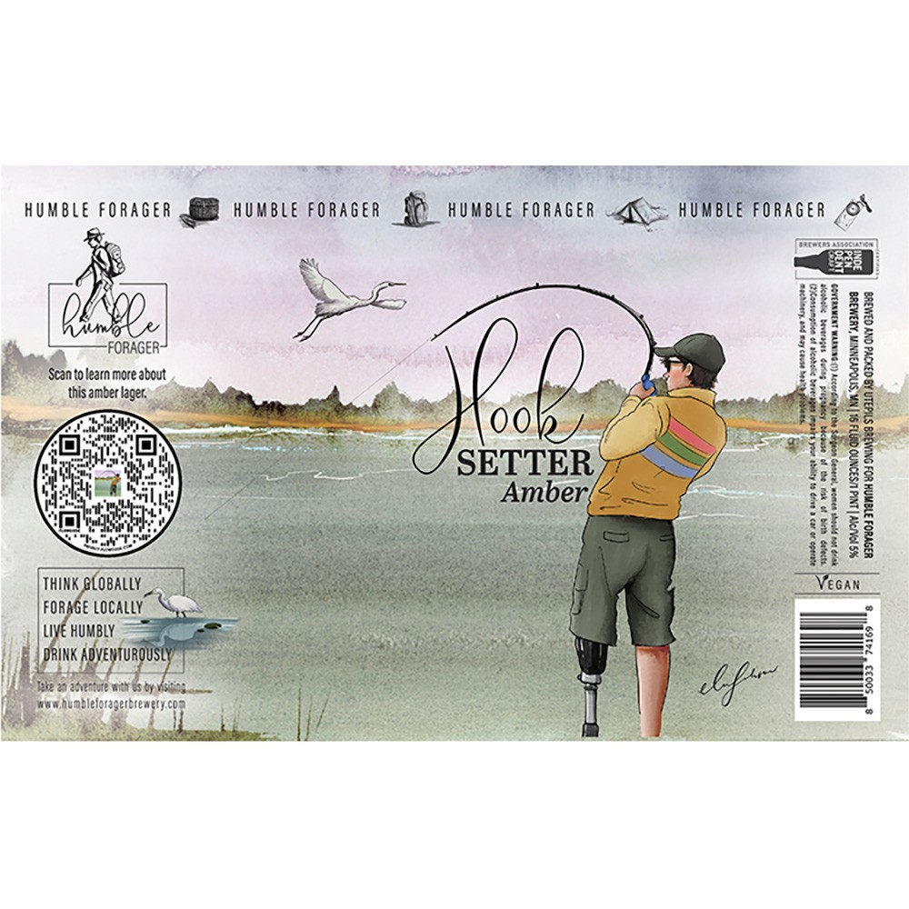 slide 1 of 1, Humble Forager Lager Hook Setter Amber 6Pkc, 6 ct; 16 oz