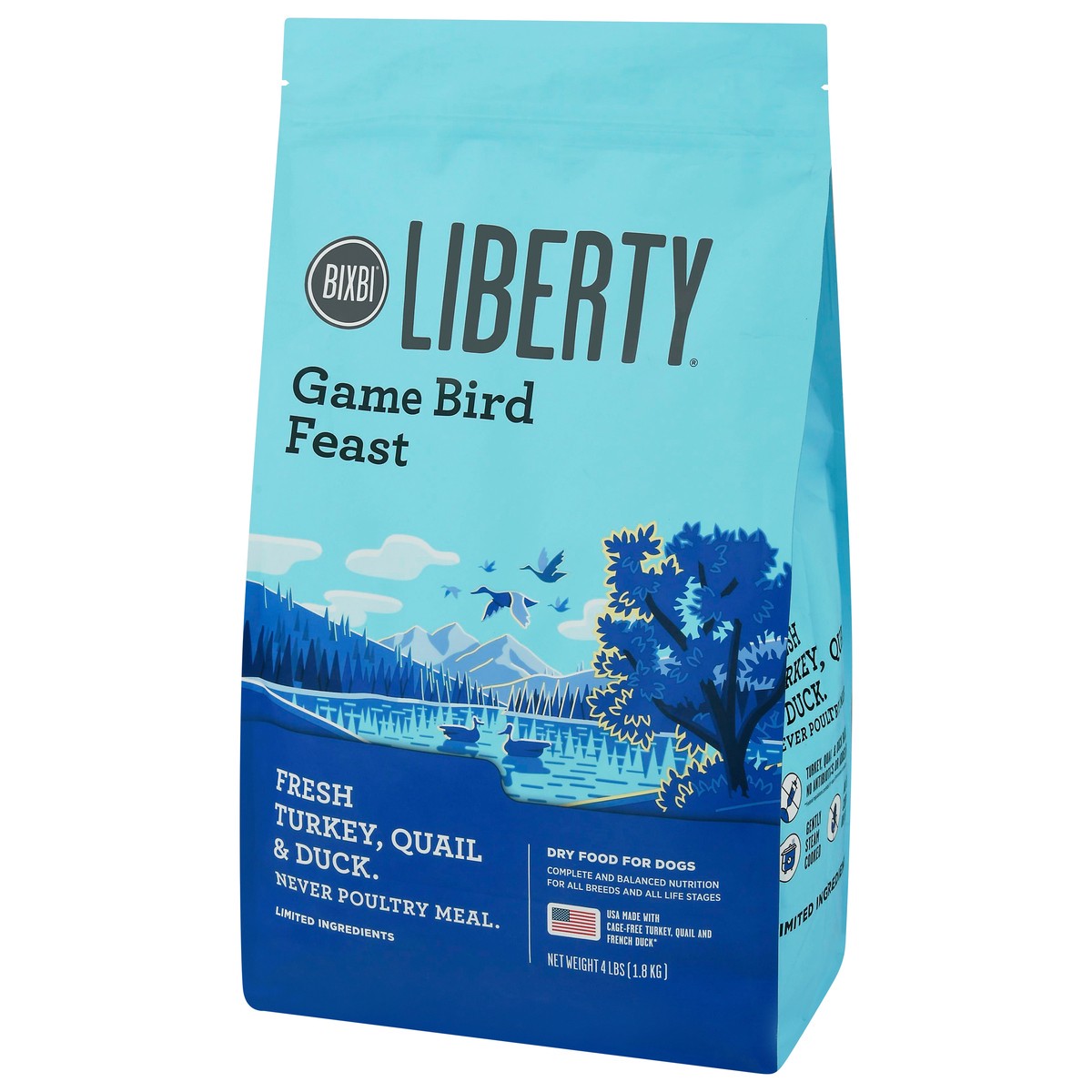 slide 4 of 10, Liberty Game Bird Feast Dry Dog Food 4 lb, 4 lb