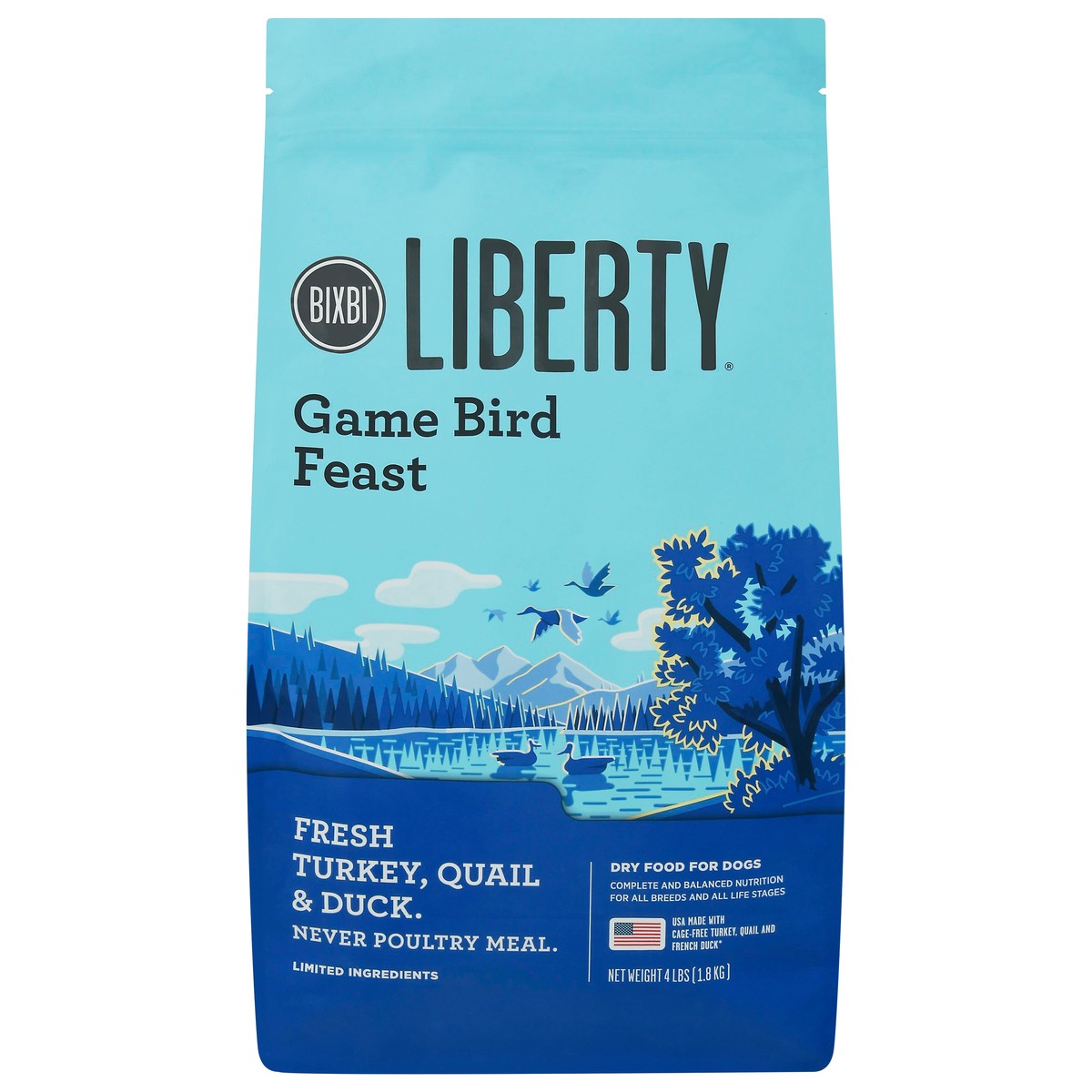 slide 10 of 10, Liberty Game Bird Feast Dry Dog Food 4 lb, 4 lb