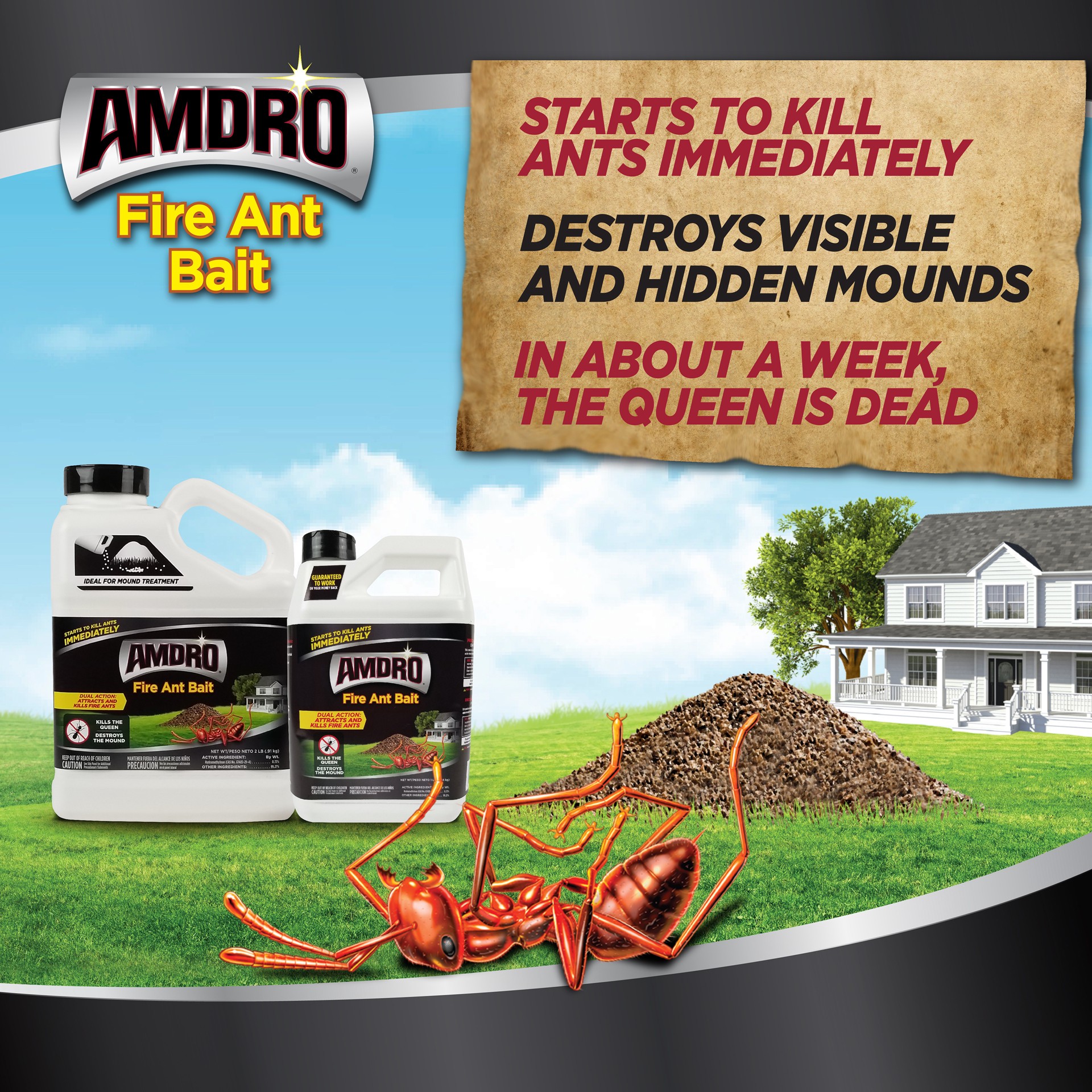 slide 10 of 10, Amdro Fire Ant Killer, 1 lb