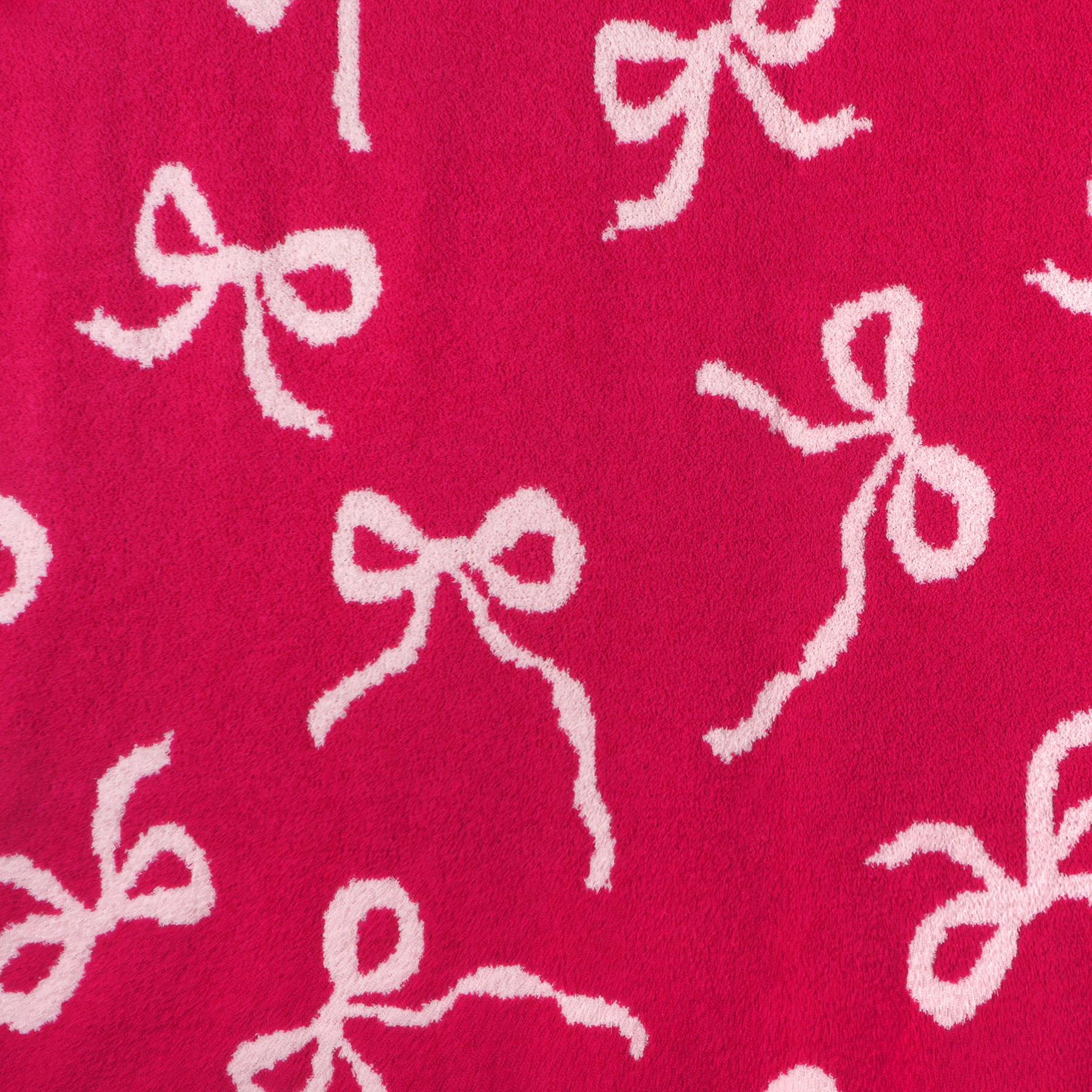 slide 2 of 2, 60" Red & Pink Bows Throw Blanket By Ashland, 60 in