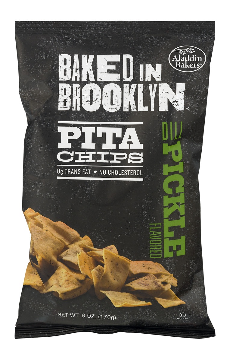 slide 1 of 1, Baked in Brooklyn Dill Pickle Pita Chips, 6 oz