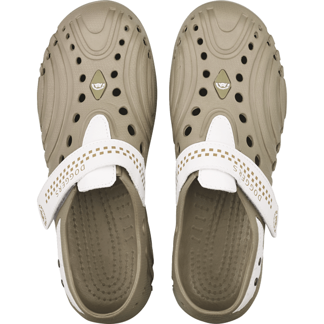 slide 1 of 1, Womens Tan With White Strap Sizes 5-6, 1 ct