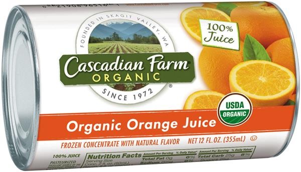 slide 1 of 1, Cascadian Farm Organic Orange Juice,oz Frozen Concentrate, 12 oz