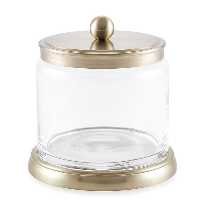 slide 1 of 1, Baltic Linen Bigelow Small Storage Jar - Brushed - Gold, 1 ct