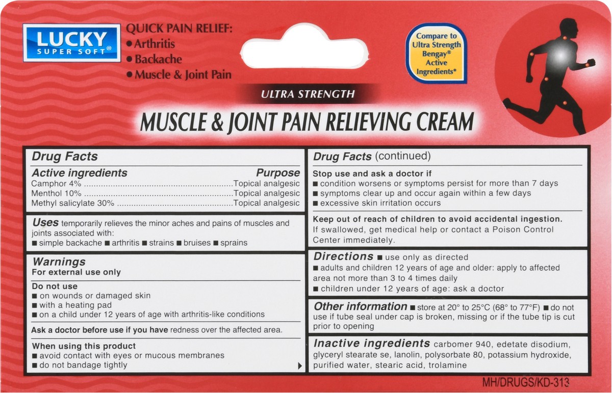 slide 6 of 13, Lucky Super Soft Ultra Strength Muscle & Joint Pain Relieving Cream 1.5 oz, 1.5 oz