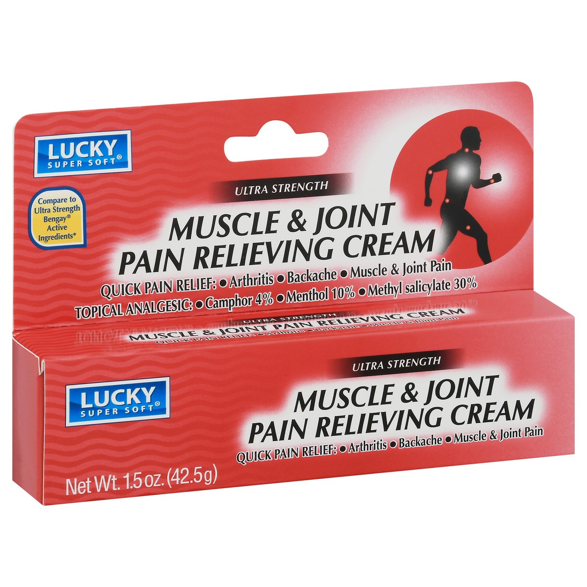 slide 5 of 13, Lucky Super Soft Ultra Strength Muscle & Joint Pain Relieving Cream 1.5 oz, 1.5 oz