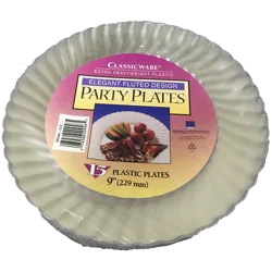 First Street 9 In Classic Clear Plastic Plates