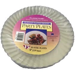 First Street 9 In Classic Clear Plastic Plates