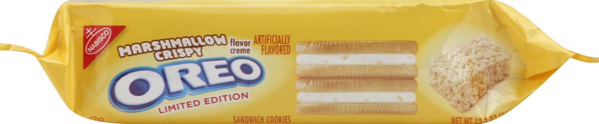 slide 4 of 6, Nabisco Limited Edition Marshmallow Crispy Creme Oreo Sandwich Cookies, 12.2 oz