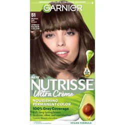 Garnier Nourishing Permanent Hair Color Creme - 51 Medium Ash Brown