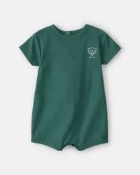 Carters Baby Tennis Short-Sleeve Romper - Green Green 12M