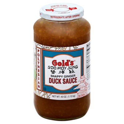 slide 1 of 2, Gold's Polynesian Style Snappy Ginger Duck Sauce, 40 oz