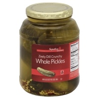 slide 1 of 2, Signature Select Pickles Whole Spicy Crunchy Dill, 