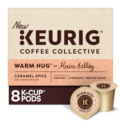 Keurig Coffee Collective Warm Hug Caramel Spice Single-Serve K-Cup Pods, Light Roast Coffee, 8 Count