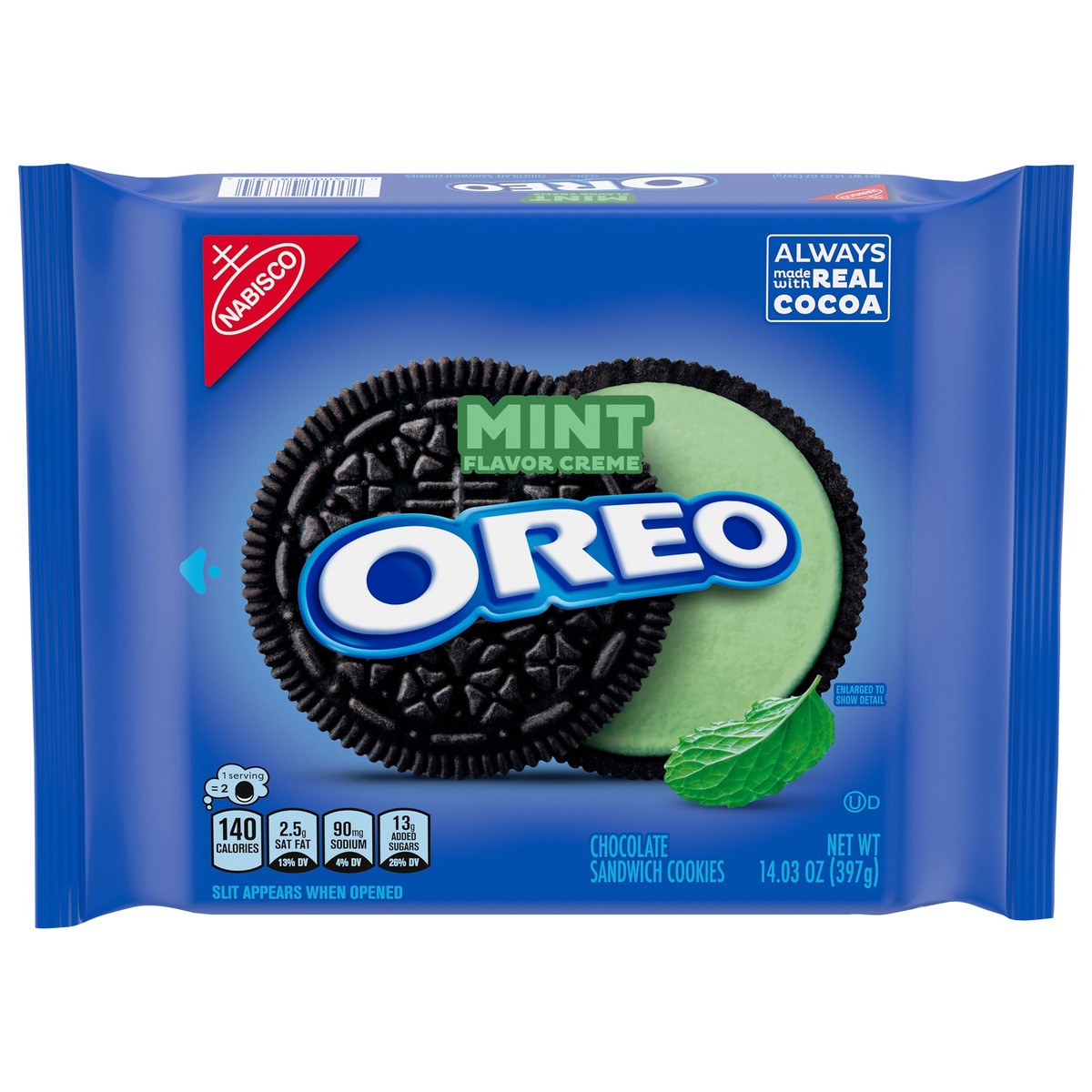slide 10 of 15, Oreo Mint Sandwich Cookies, 14.3 oz