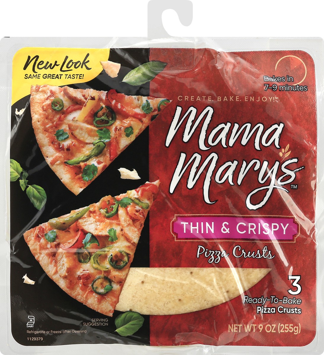 slide 1 of 13, Mama Mary's Thin & Crispy Pizza Crusts, 3 count, 9 oz, 3 ct