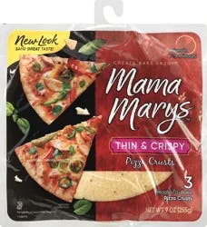 Mama Mary's Thin & Crispy Pizza Crusts, 3 count, 9 oz