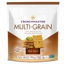 slide 1 of 1, Crunchmaster Cracker Sea Salt Multigrain, 0.38 oz