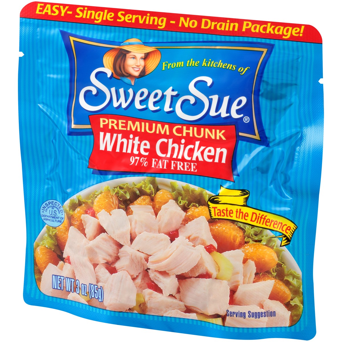 slide 3 of 11, Sweet Sue Premium Chunk White Chicken Breast 3 oz. Pouch, 3 oz