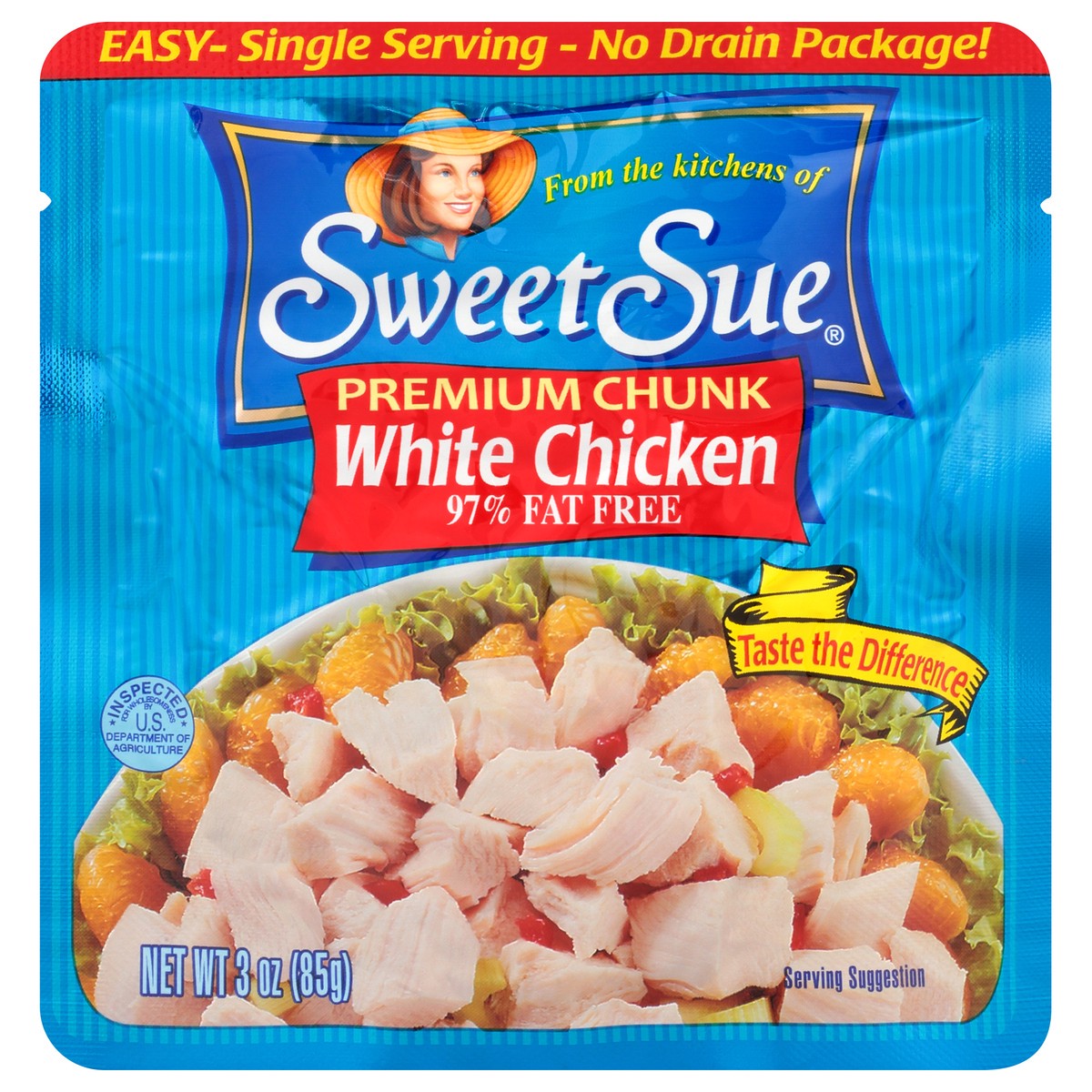 slide 7 of 11, Sweet Sue Premium Chunk White Chicken Breast 3 oz. Pouch, 3 oz