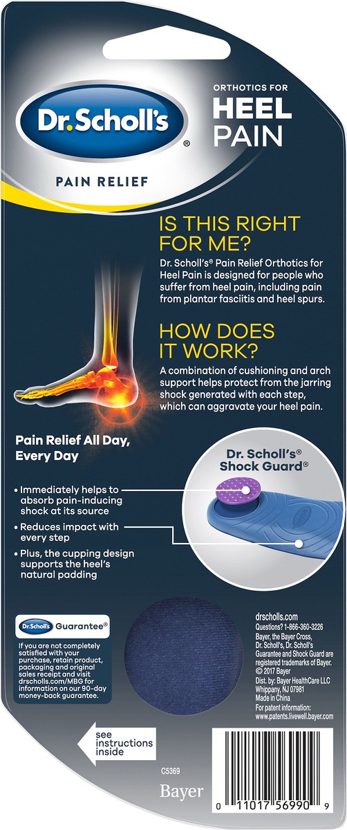 slide 3 of 3, Dr. Scholl's Women's Heel Pain Relief Orthotics, 1 pair